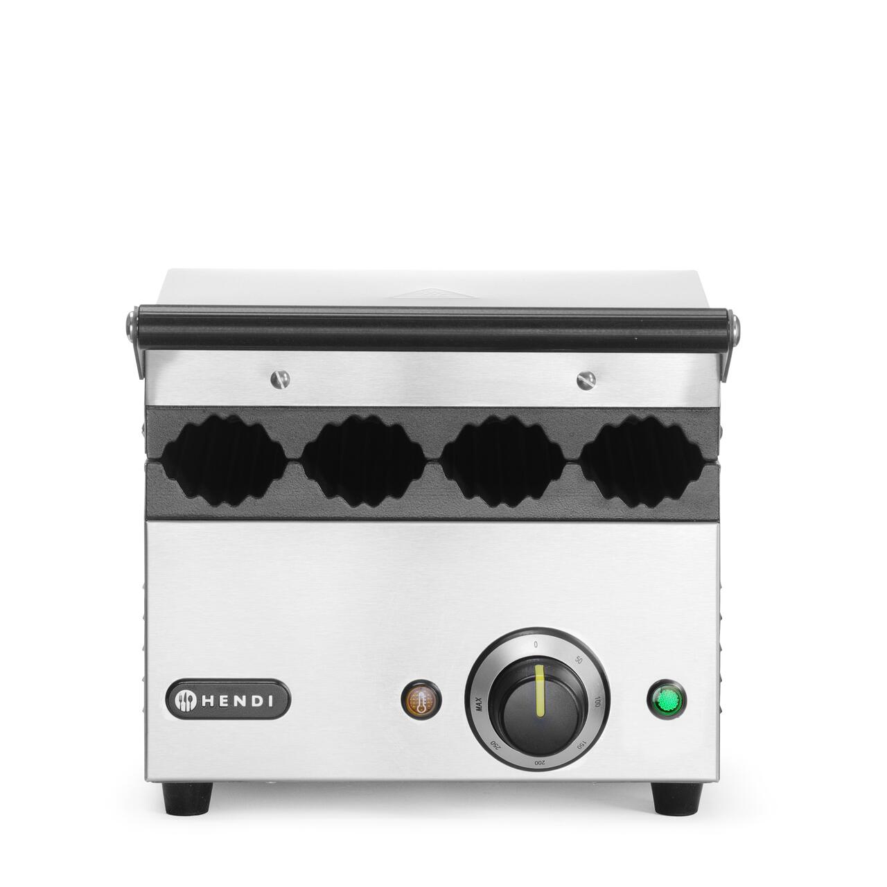 Контактный гриль для хот-догов и роллов 220-240V/1800W, 385x285x(H)254мм