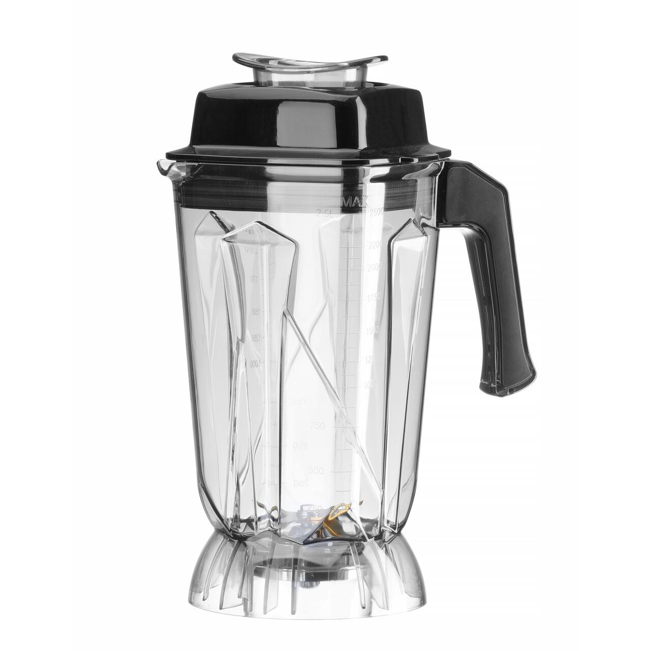 Блендер цифровой для бара без BPA, HENDI, 2,5L, Черный, 230V/1680W, 220x240x(H)535mm