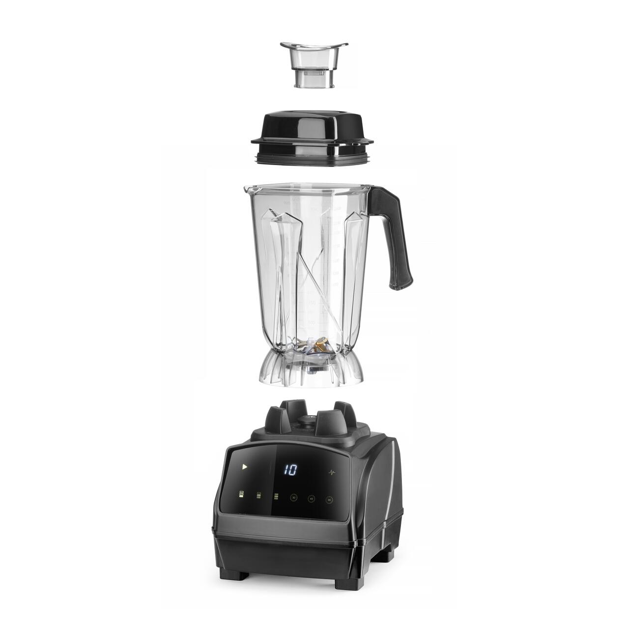 Блендер цифровой для бара без BPA, HENDI, 2,5L, Черный, 230V/1680W, 220x240x(H)535mm