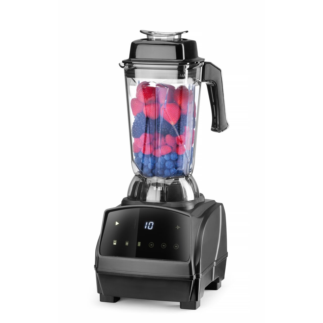 Блендер цифровой для бара без BPA, HENDI, 2,5L, Черный, 230V/1680W, 220x240x(H)535mm