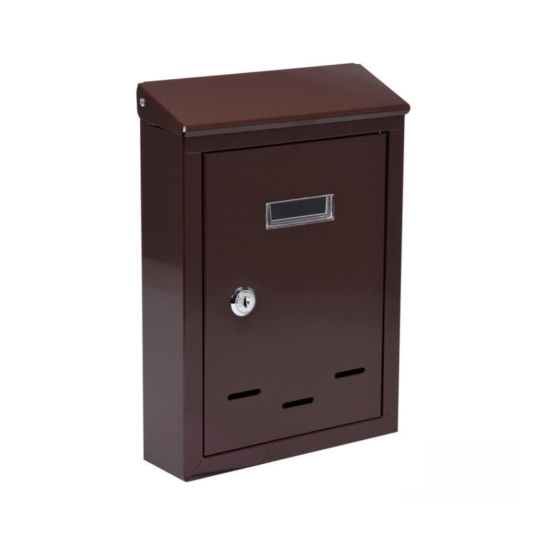 Металлический почтовый ящик, 285×200×60 мм, зелёный