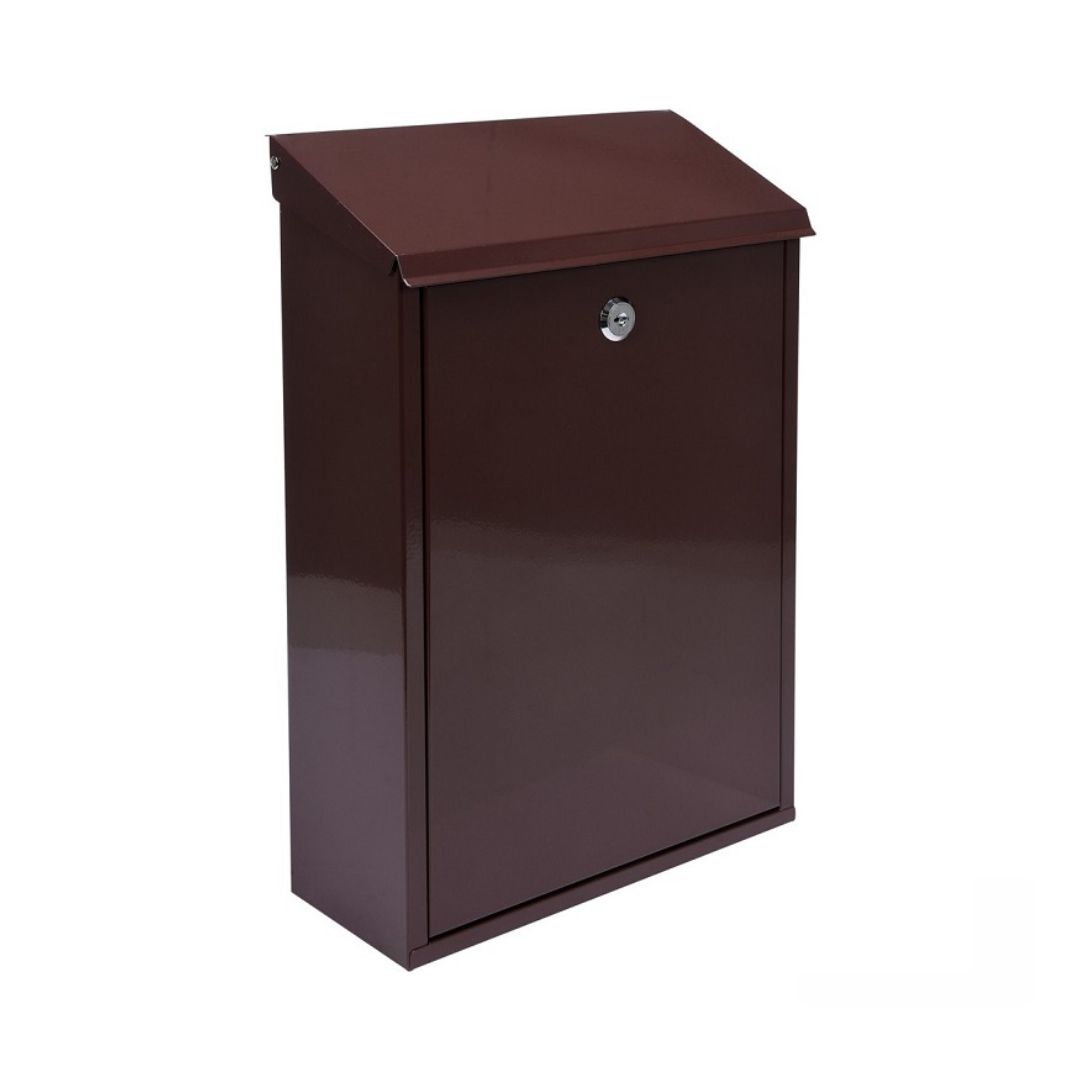 Серый почтовый ящик, 400x250x100 мм