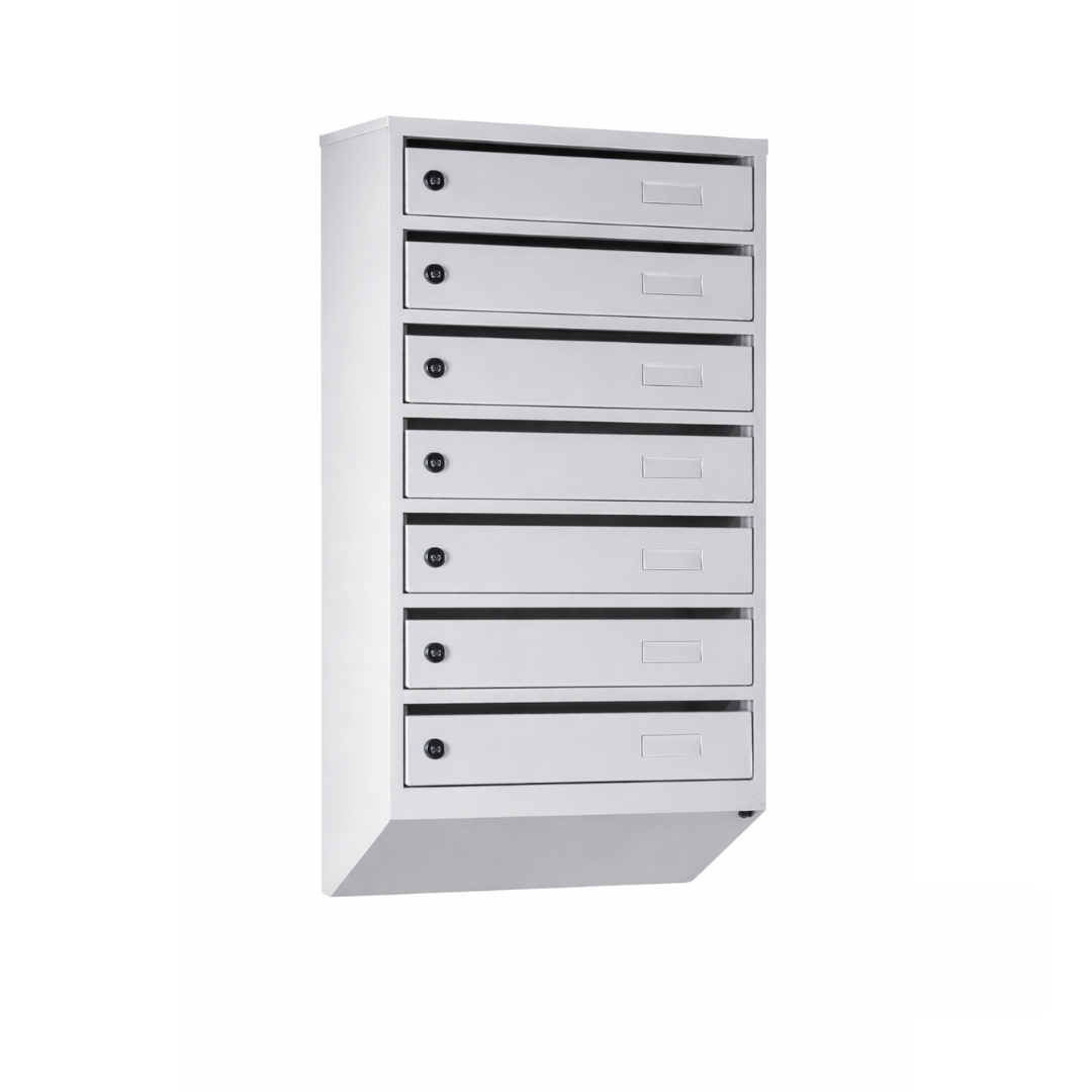 Металлический почтовый ящик с 6 секциями, серия ЯПИ-06-A