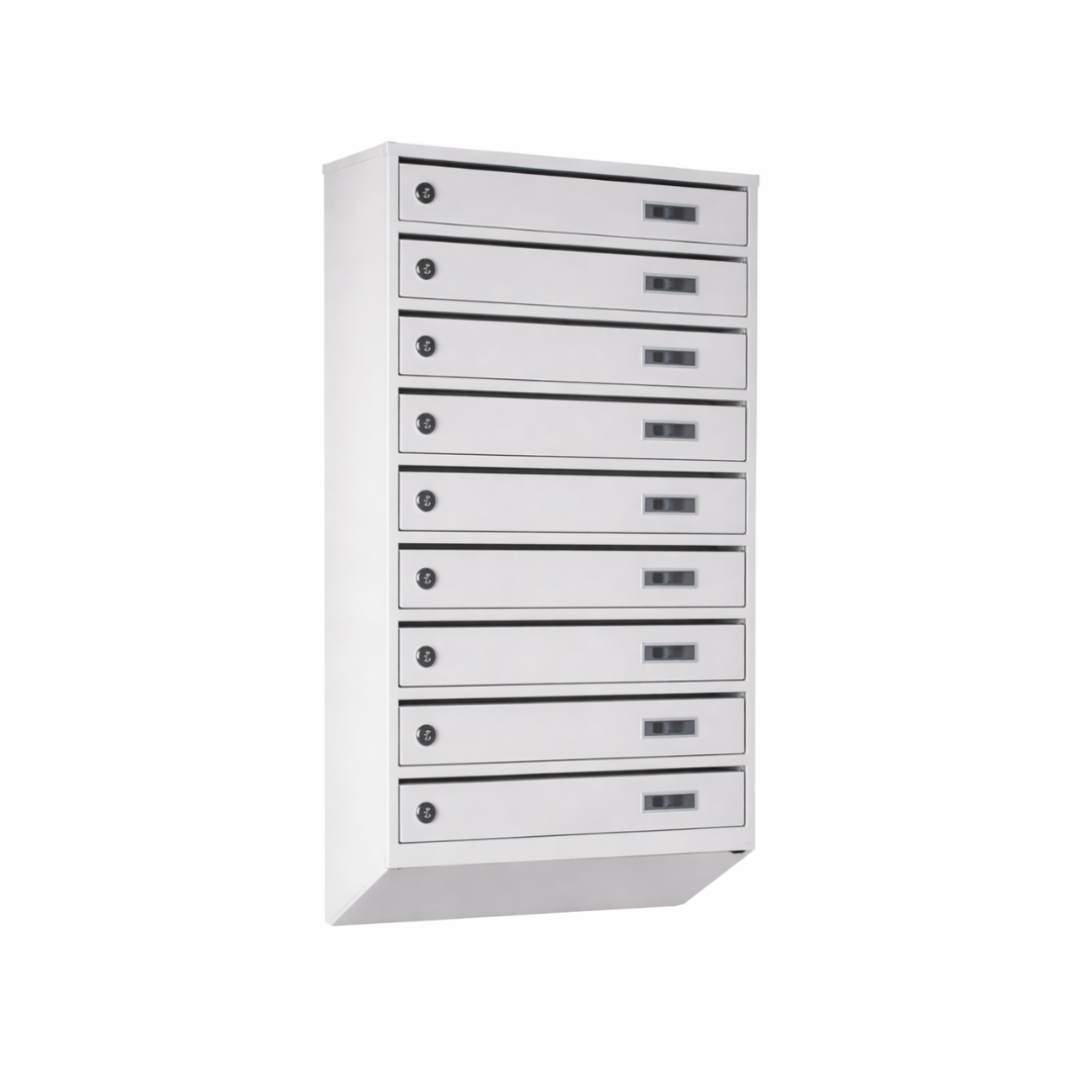 Металлический почтовый ящик с 6 секциями, серия ЯПИ-06-A