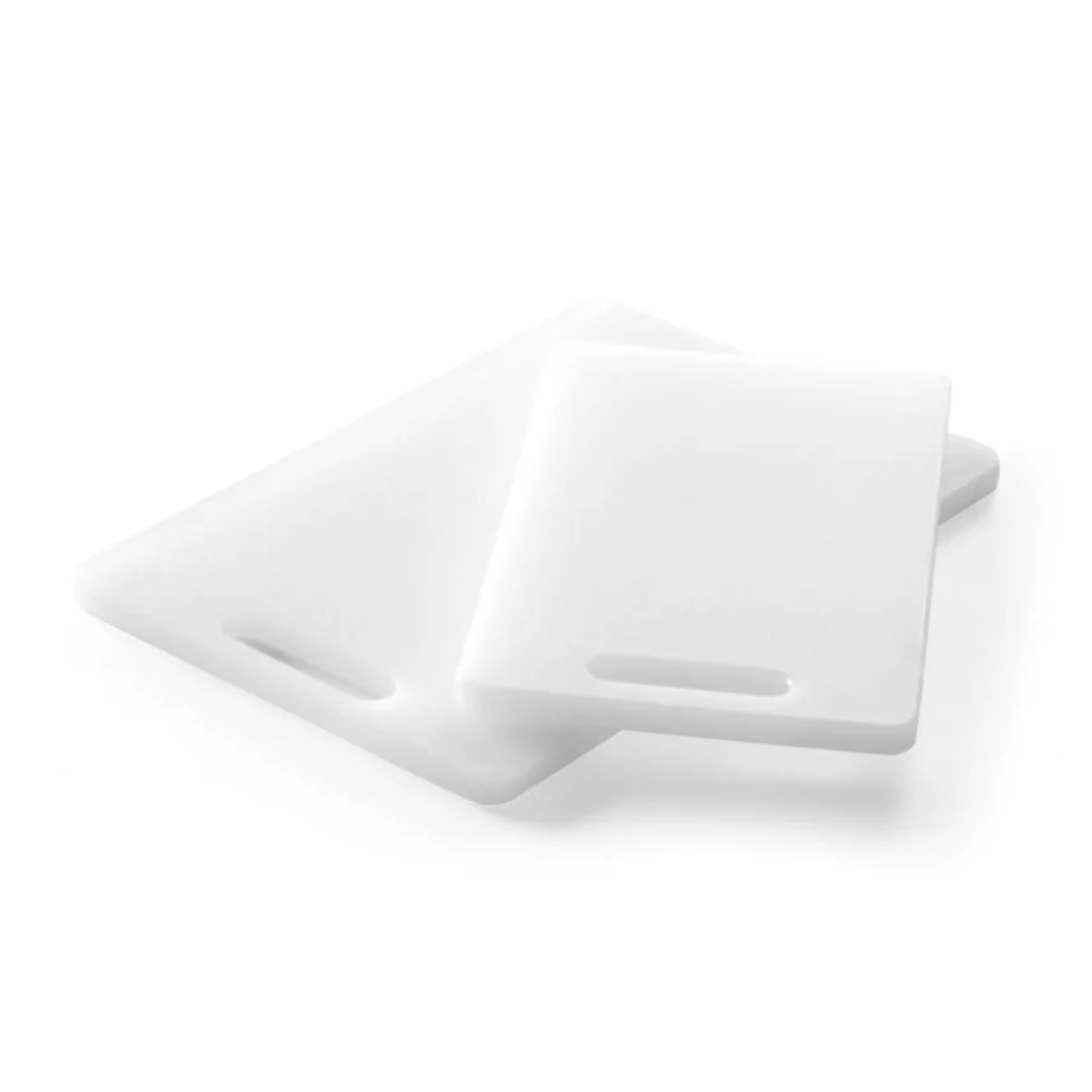 Чёрная разделочная доска из HDPE с ручкой, двусторонняя, 250×150×10 мм
