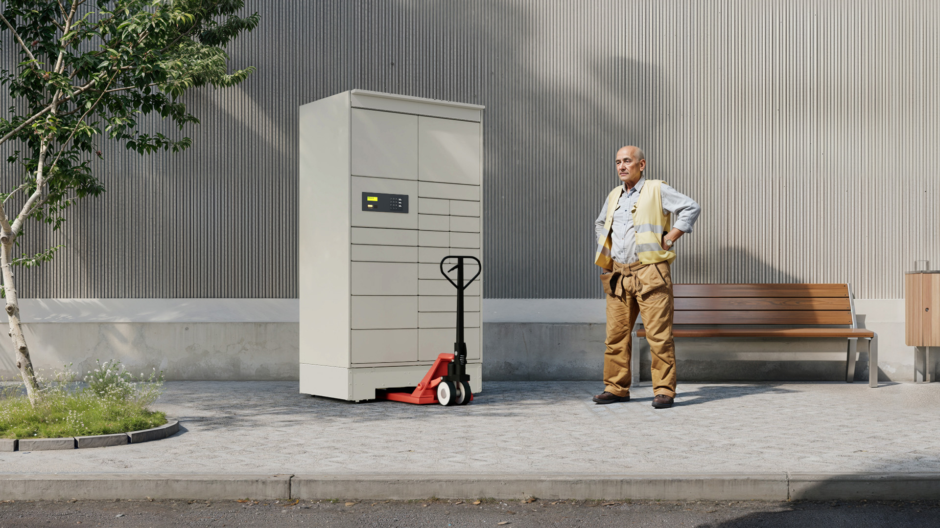 Автономный постамат 24/7 с питанием от аккумулятора LOKO ECOLOGIS