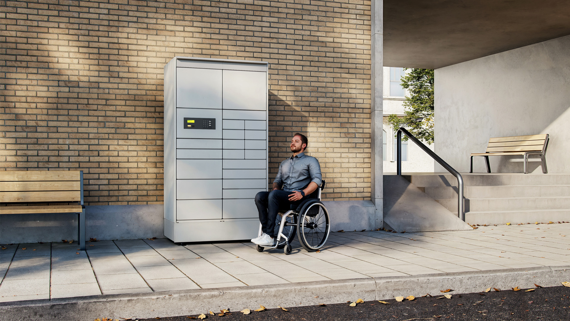 Автономный постамат 24/7 с питанием от аккумулятора LOKO ECOLOGIS