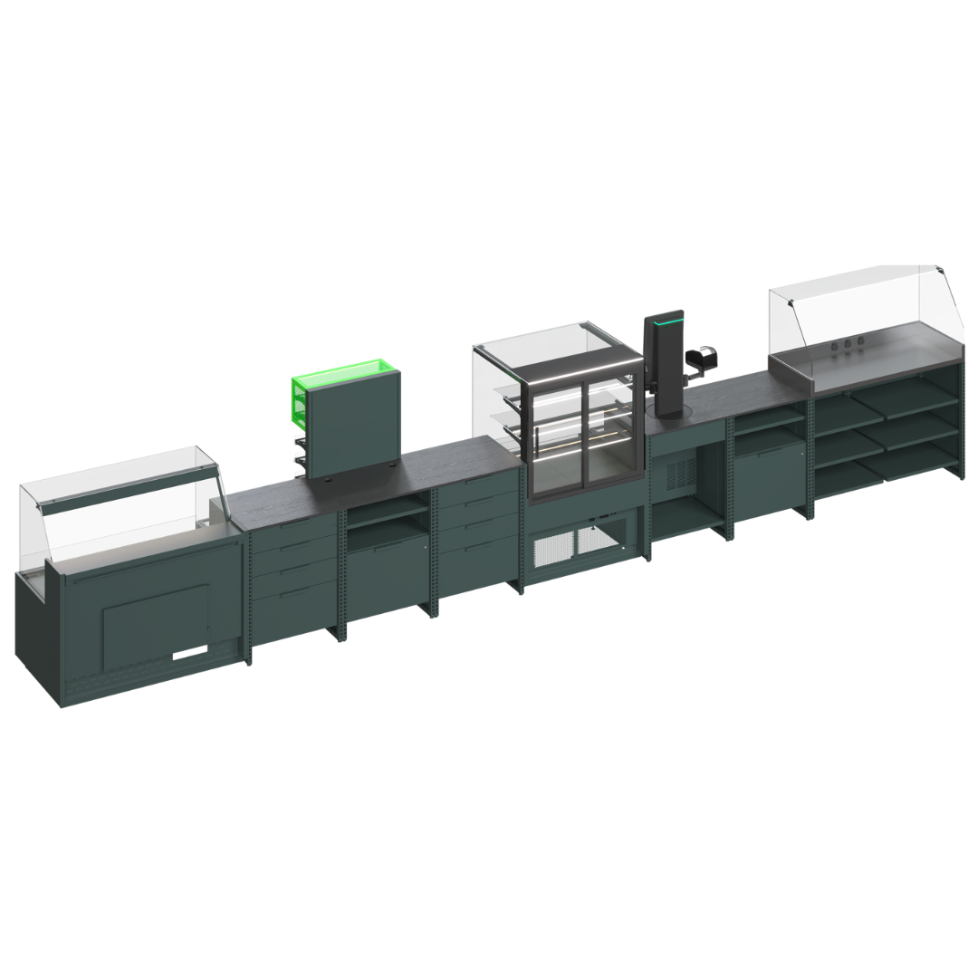 Промо-зона и импульсные стеллажи PULSAR