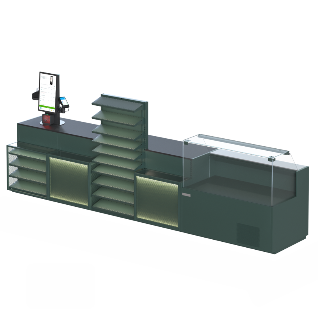 Промо-зона и импульсные стеллажи PULSAR