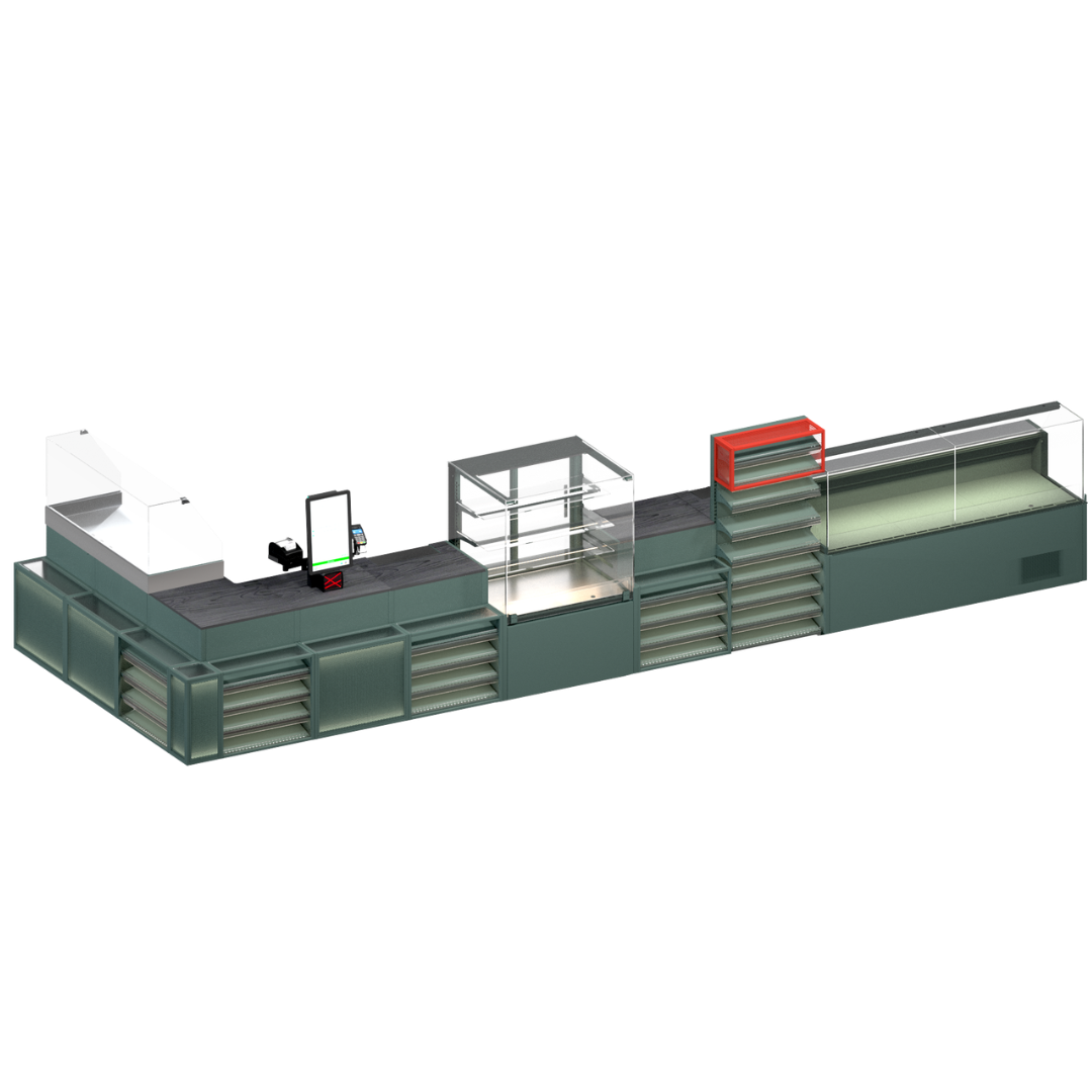 Промо-зона и импульсные стеллажи PULSAR