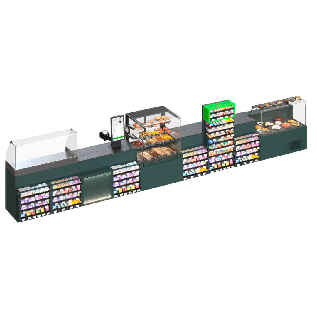 Промо-зона и импульсные стеллажи PULSAR