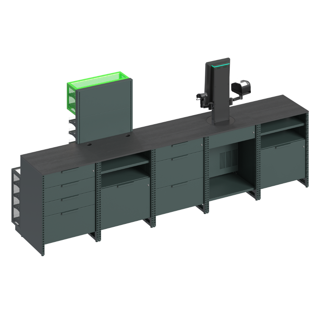 Промо-зона и импульсные стеллажи PULSAR