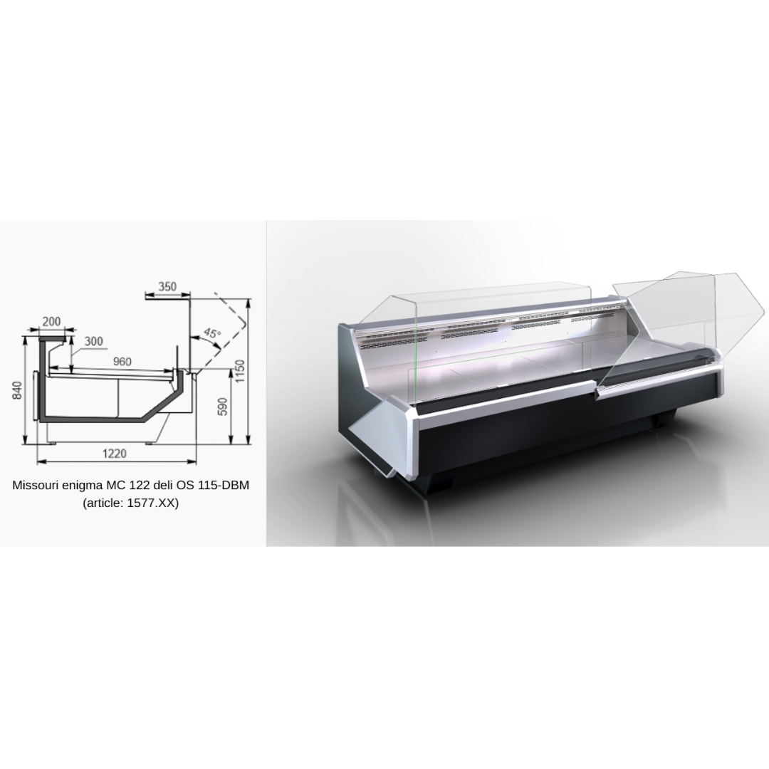 Витрина Missouri enigma MC 122 deli OS 115-DBM - 937