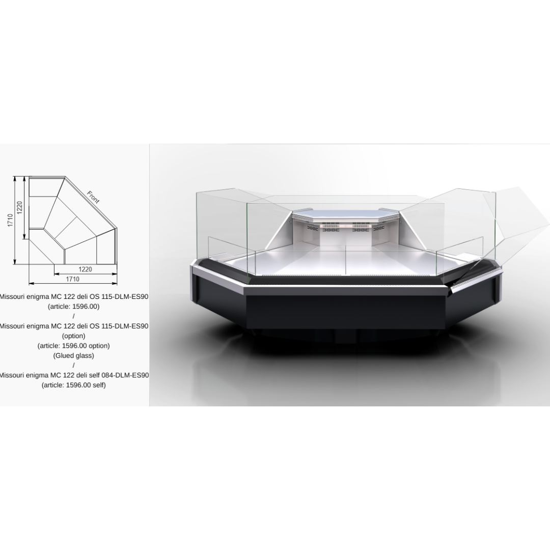 Витрина Missouri enigma MC 122 deli OS 115-DBM - IS90