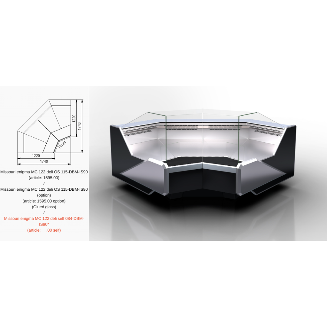 Витрина Missouri enigma MC 122 deli OS 115-DBM - IS90