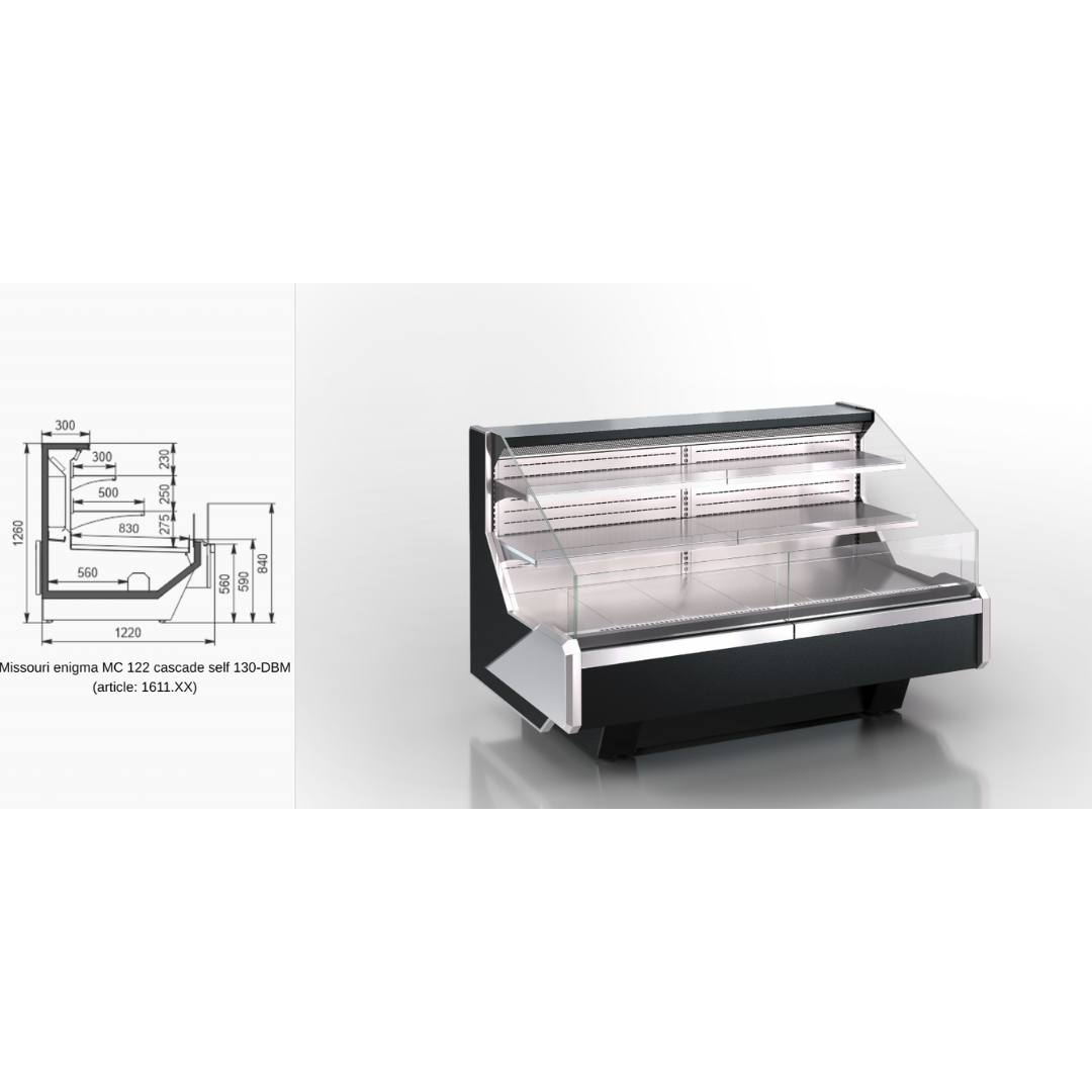 Витрина Missouri enigma MC 122 cascade self 130-DBM - 937