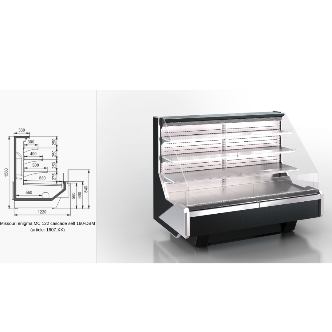 Витрина Missouri enigma MC 122 cascade self 130-DBM - 937