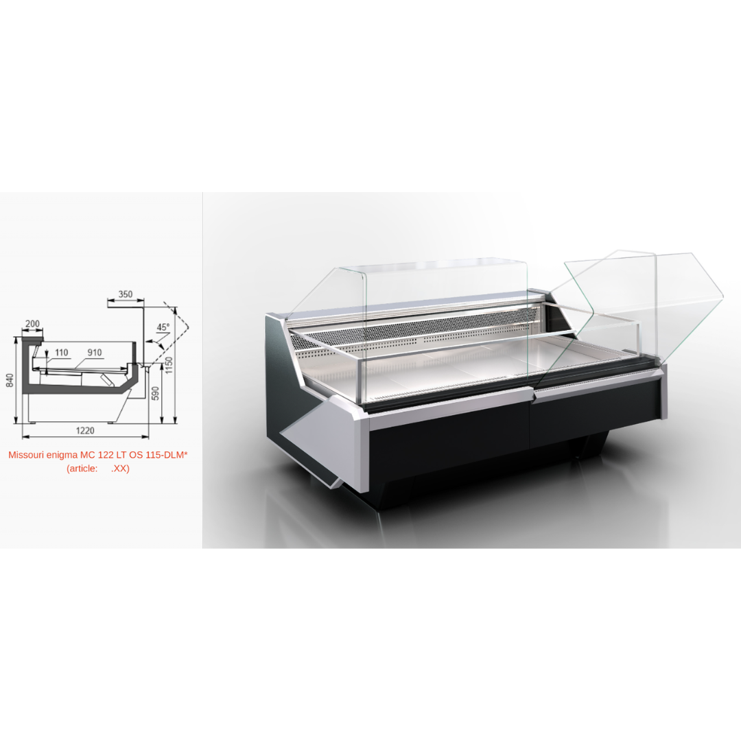 Витрина Missouri enigma MC 122 LT OS 115-DLM - 1250