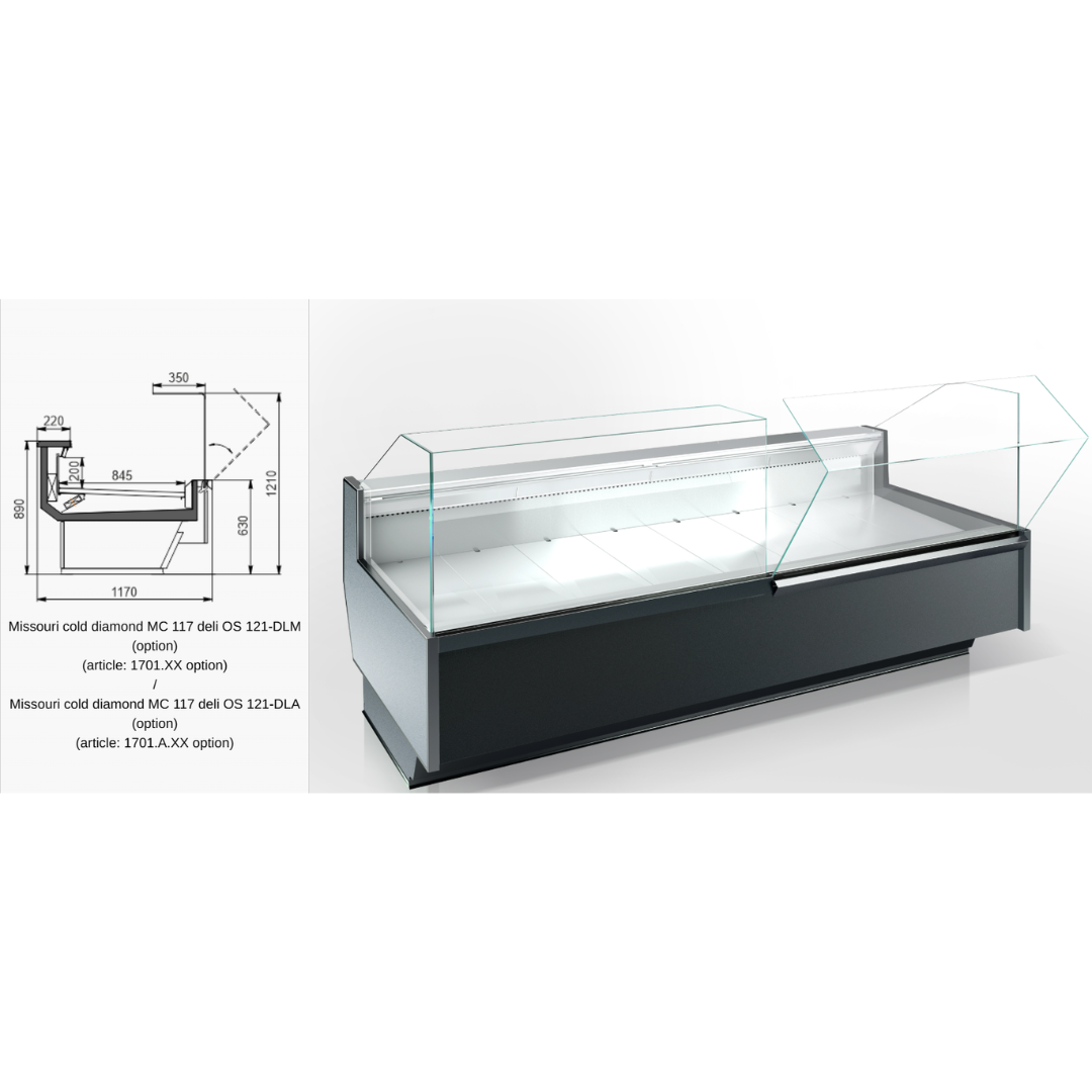 Витрина Missouri cold diamond MC 117 deli OS 121-DLM/DLA - 937