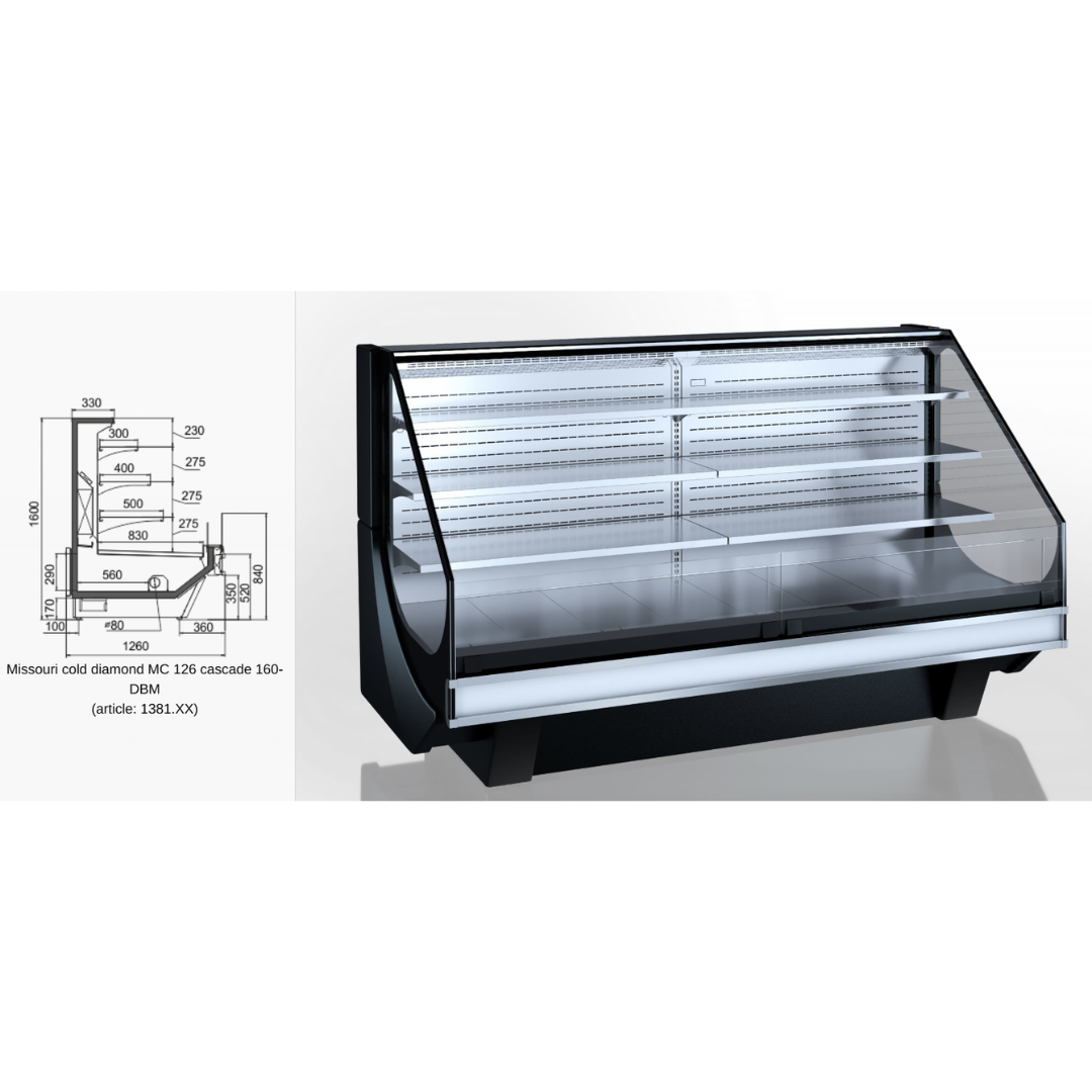 Витрина Missouri Cold Diamond MC 126 Cascade M
