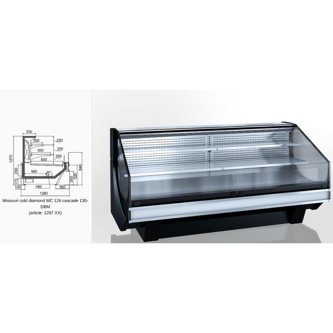 Витрина Missouri Cold Diamond MC 126 Cascade M