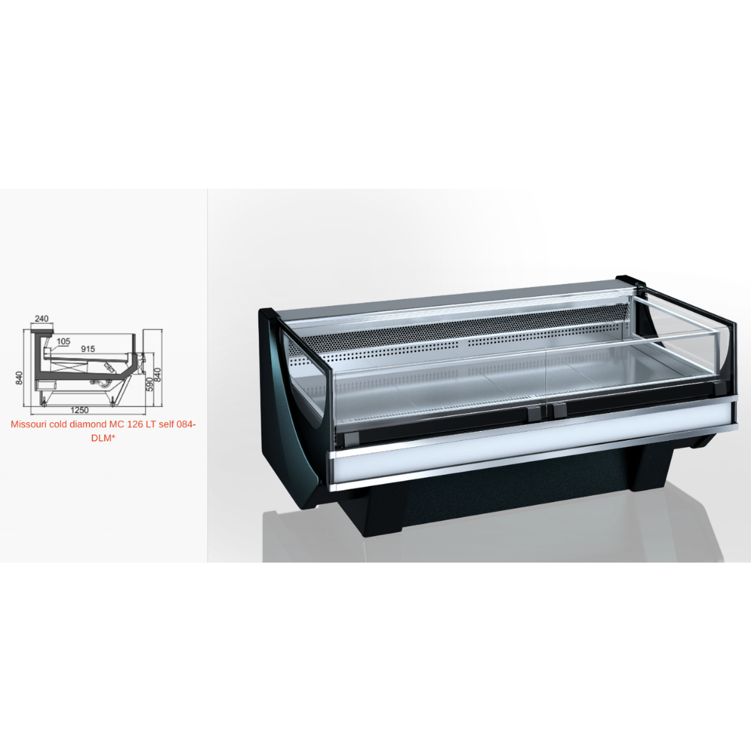 Витрина Missouri cold diamond MC 126 LT PS 130-DLM - 1250