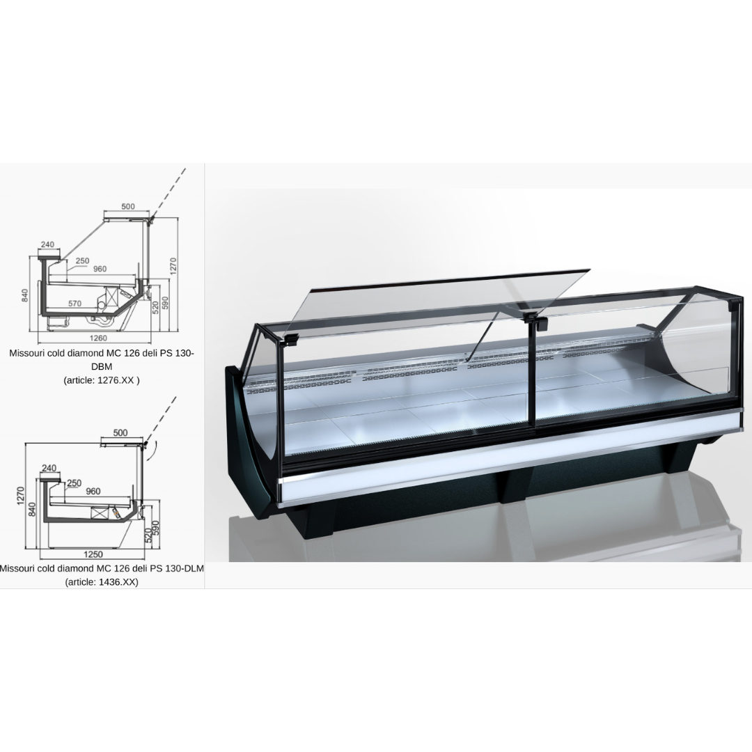 Витрина Missouri сold diamond MC 126 deli self 084-DBM - 937