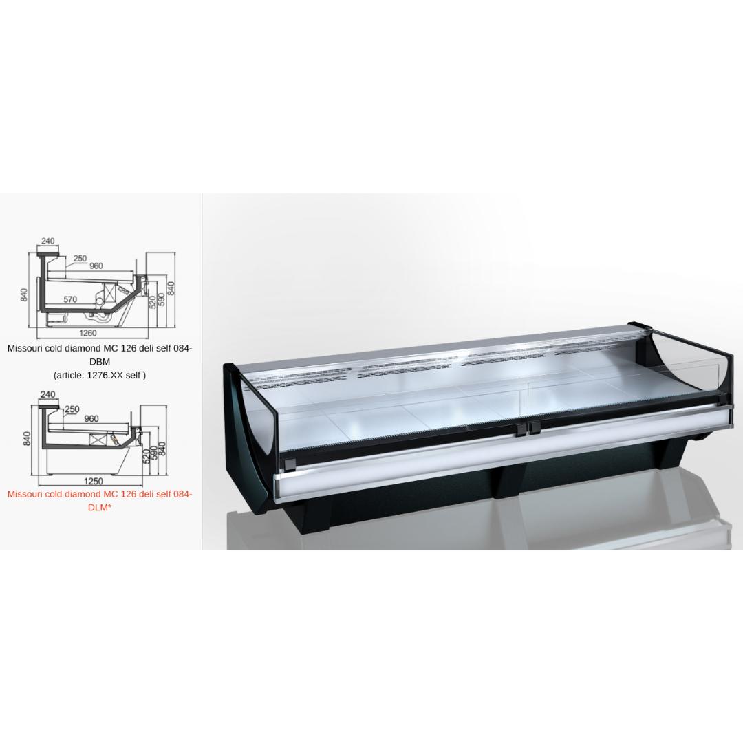 Витрина Missouri сold diamond MC 126 deli self 084-DBM - 937