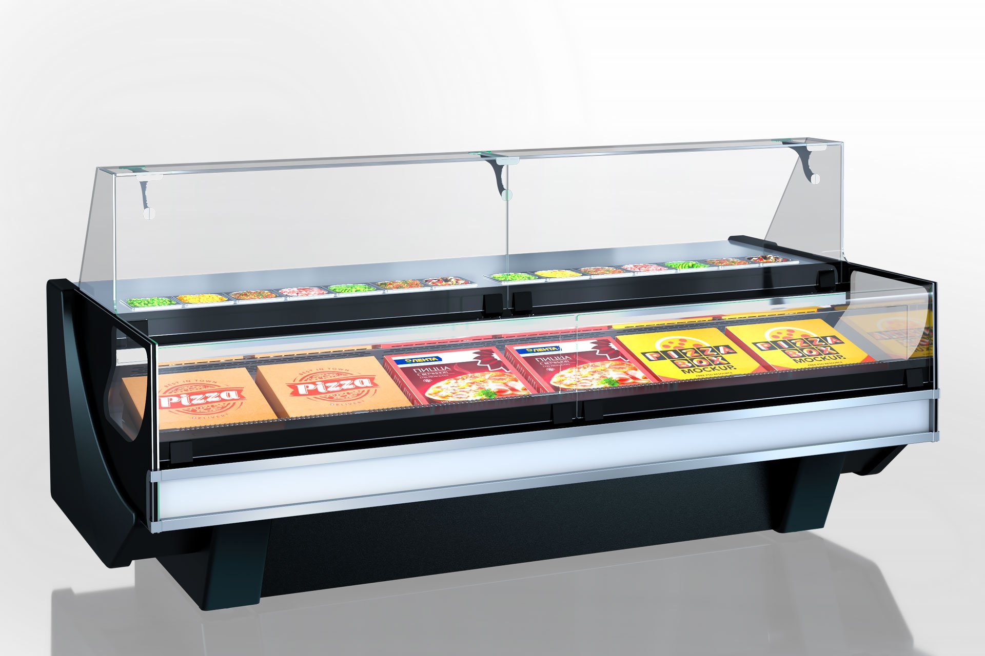 Витрина Missouri cold diamond MC 126 sushi/pizza combi L/self 130-DBM - 1875