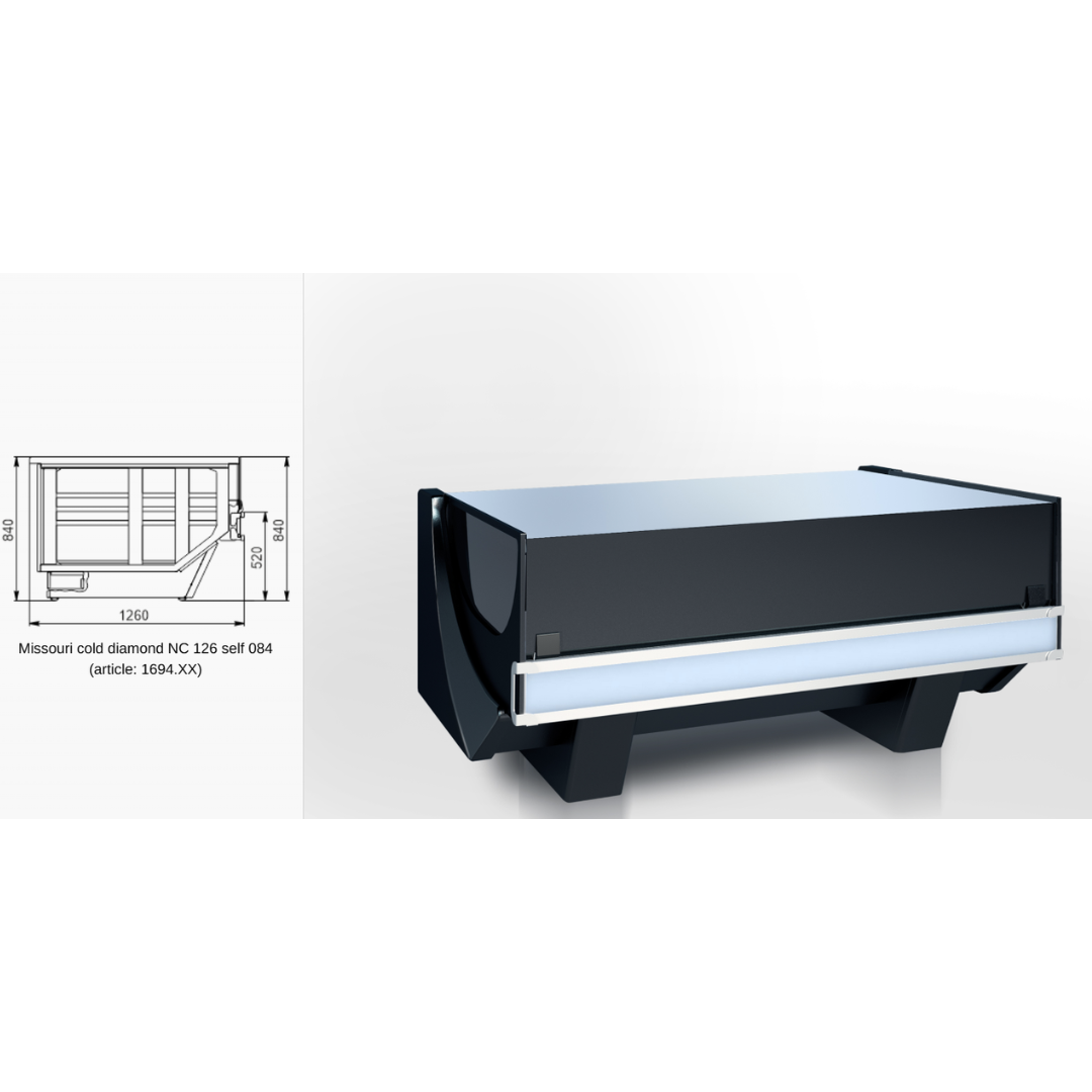 Витрина Missouri cold diamond NC 126 self