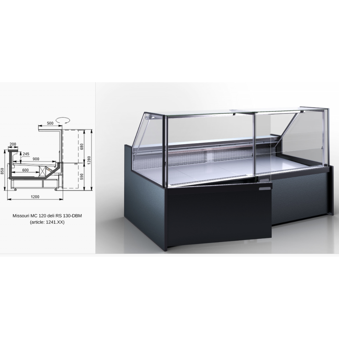 Витрина Missouri MC 120 deli RS 130-DBM - 1875