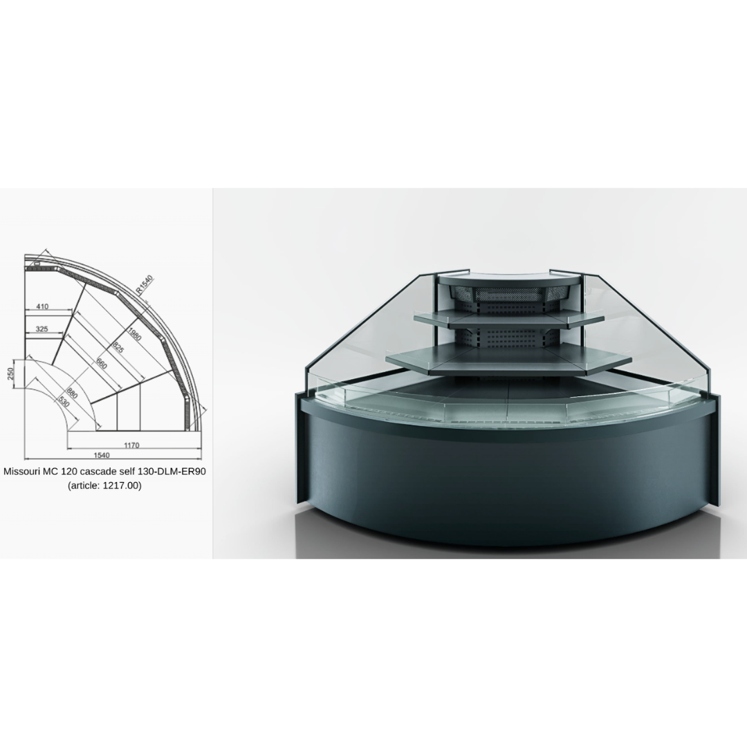 Витрина Missouri MC 120 cascade self 160 - DLM-ER90