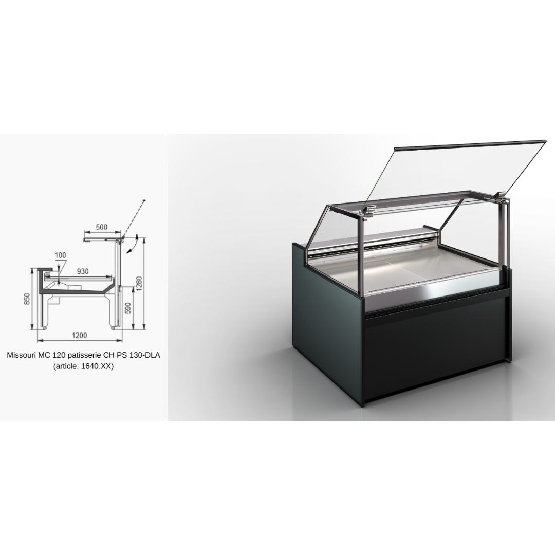 Витрина Missouri MC 120 patisserie CH PS M/A