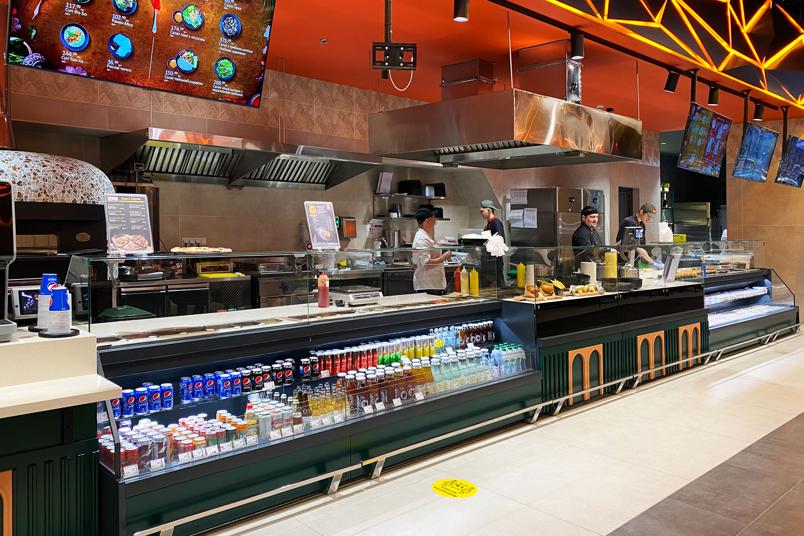Витрина Missouri MC 120 sushi/pizza combi L M