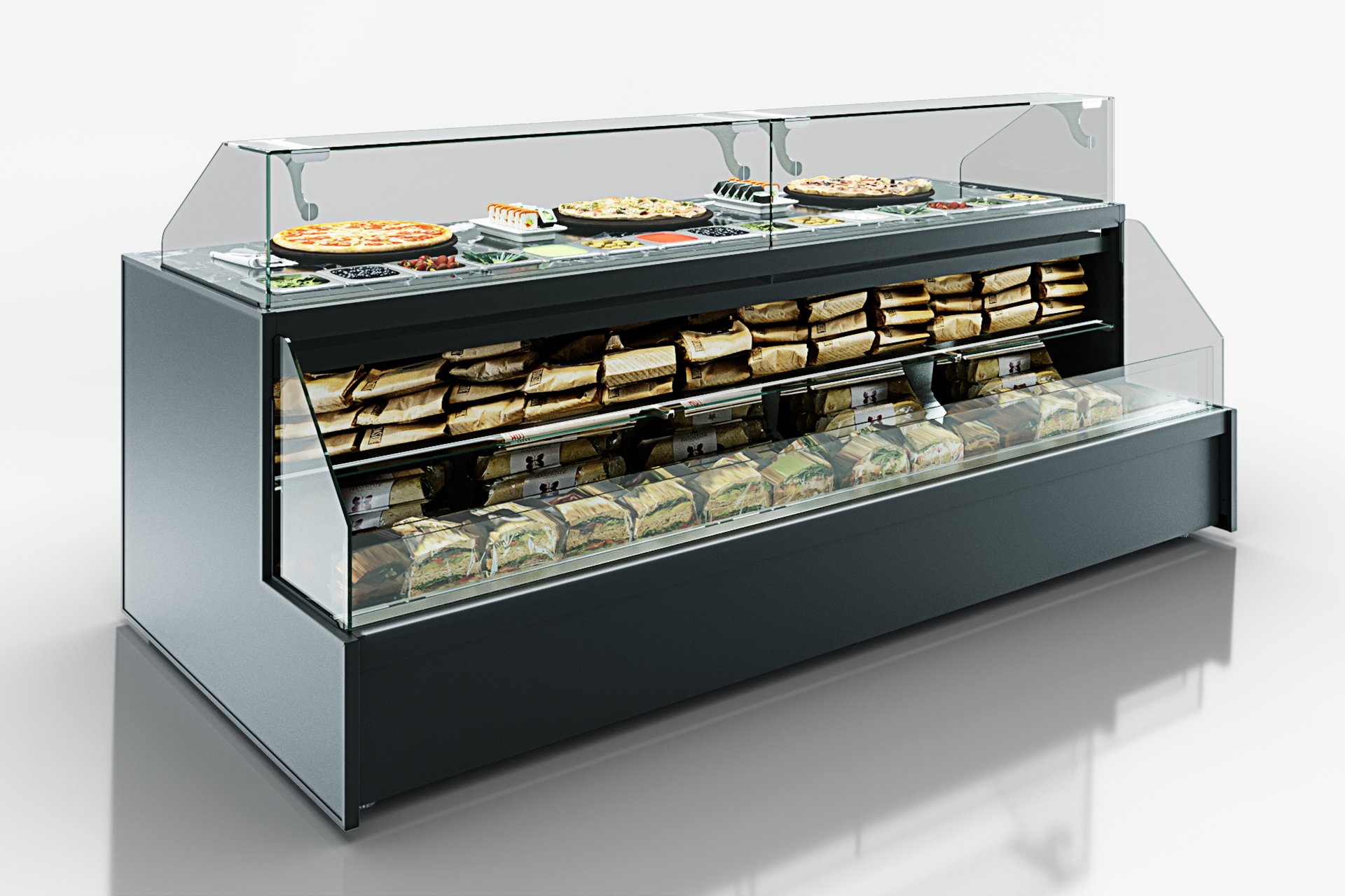 Витрина Missouri MC 120 sushi/pizza combi L M