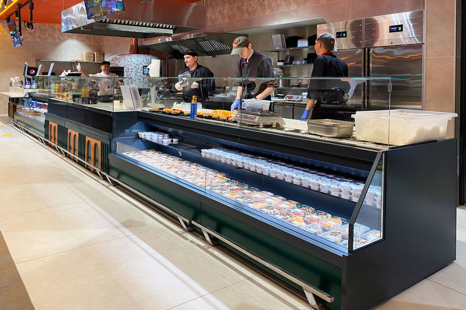 Витрина Missouri MC 120 sushi/pizza combi L M