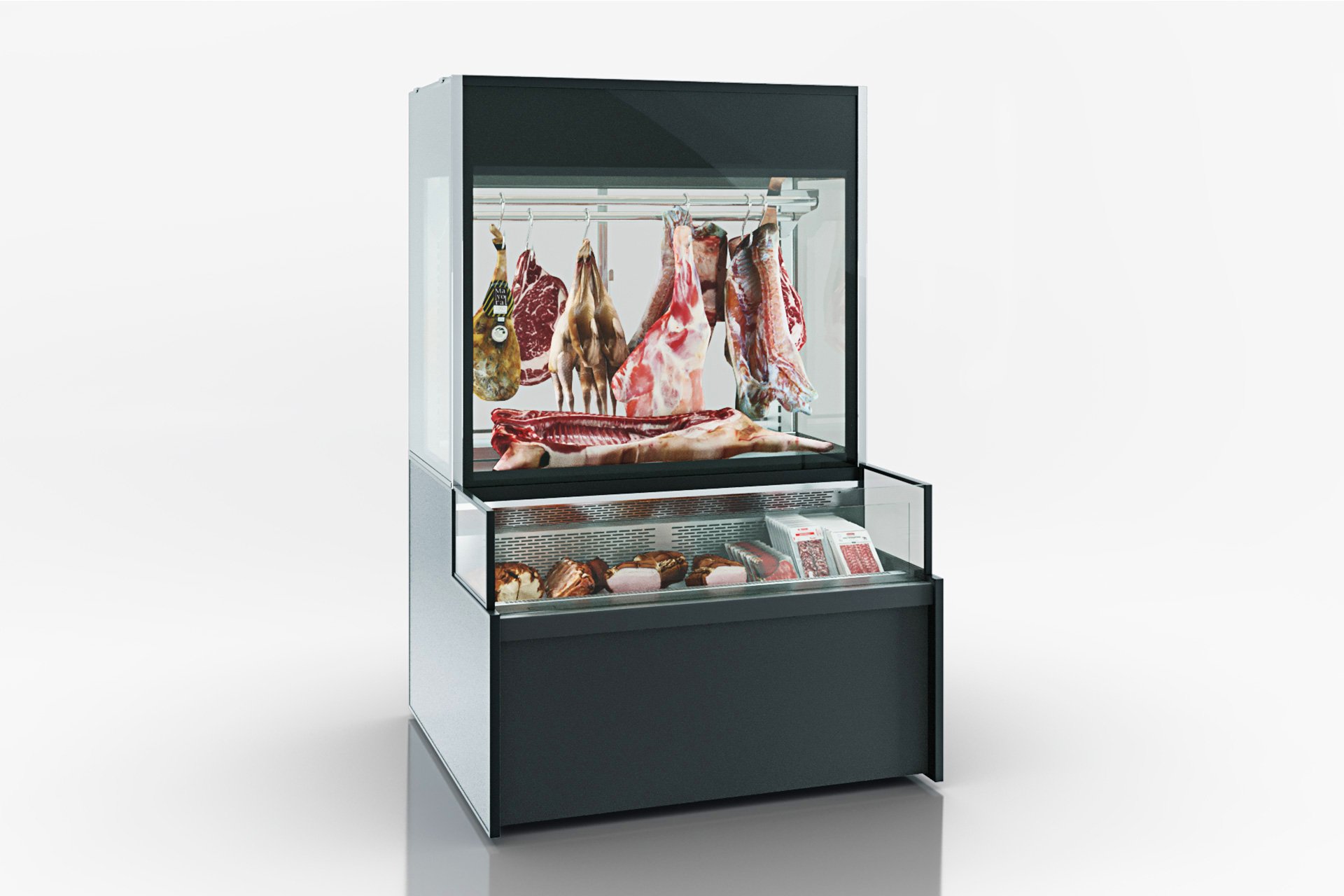 Специализированная витрина для продажи мяса Missouri MC 120 crystal combi S M