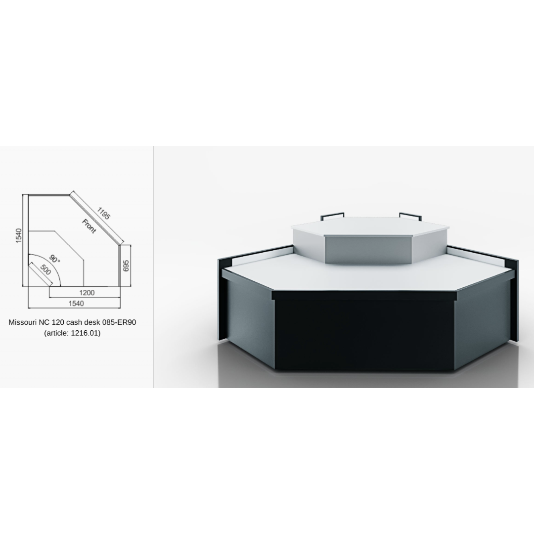 Витрина Missouri NC 120 cash desk 085 - IR90