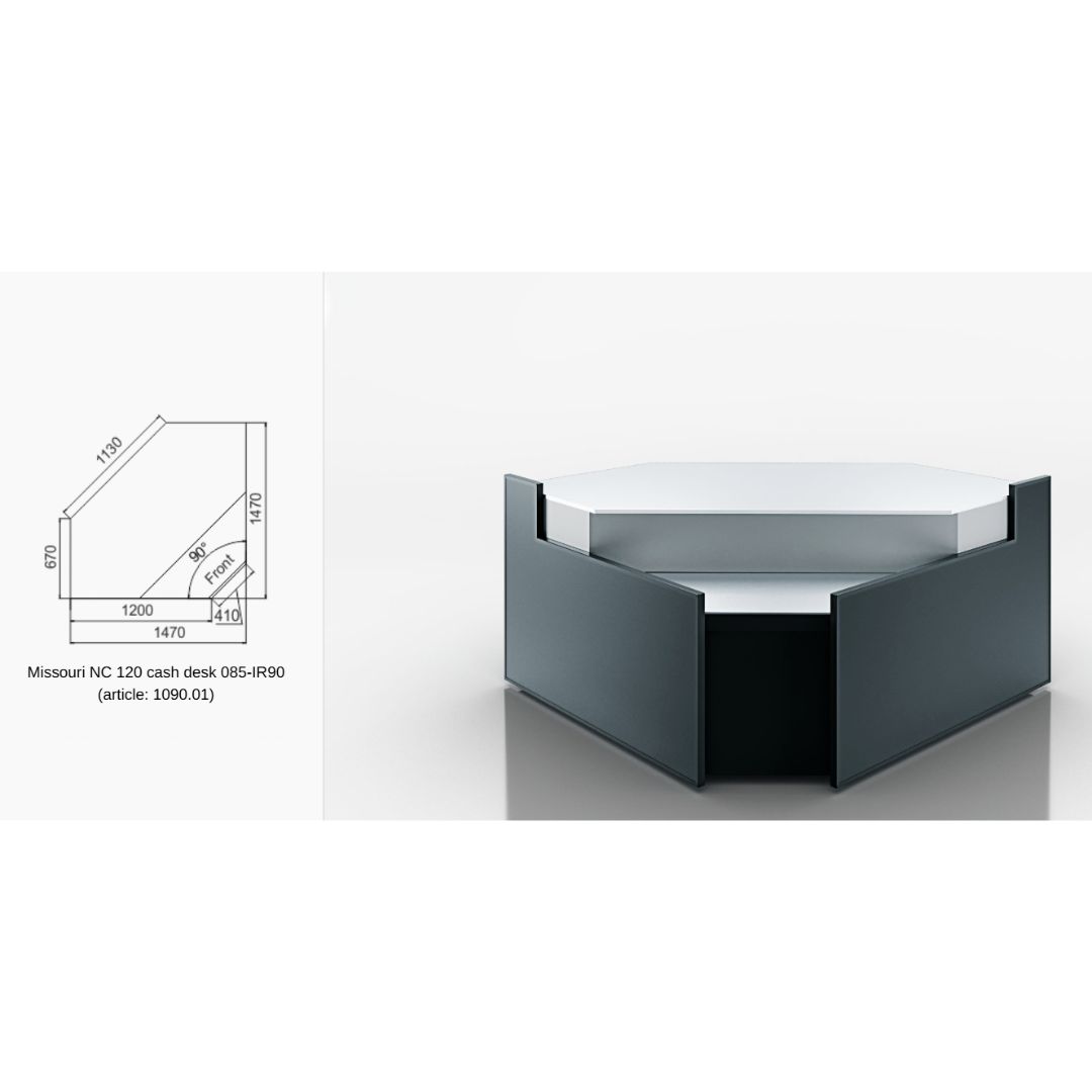 Витрина Missouri NC 120 cash desk 085 - IR90