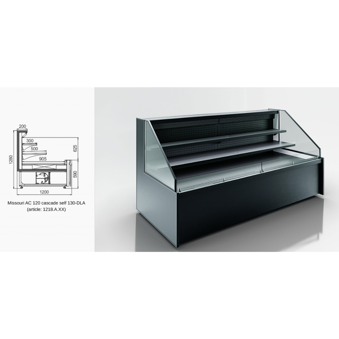 Витрина Missouri AC 120 cascade self 160-DLA - 2500
