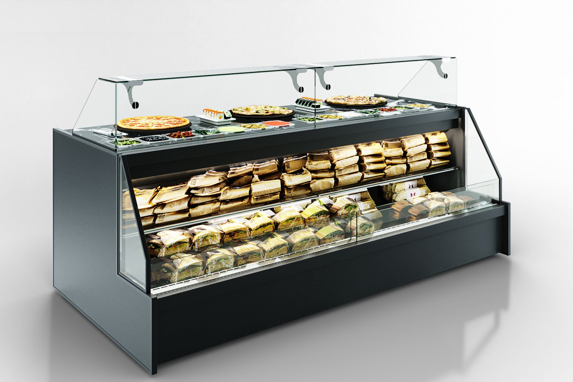 Витрина Missouri AC 120 sushi/pizza combi L/self 130-DBA - 2500