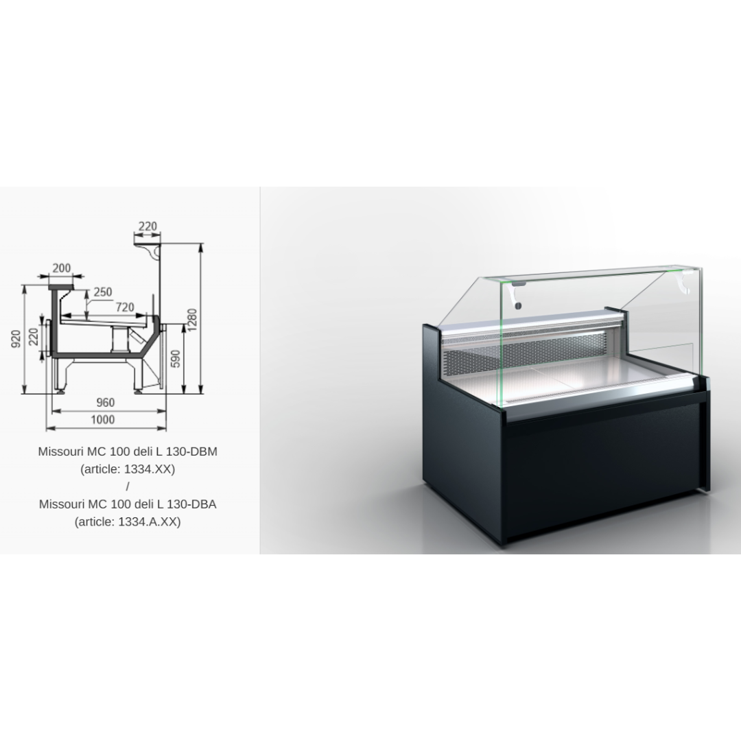 Витрина Missouri MC 100 deli self 093-DBA - 937