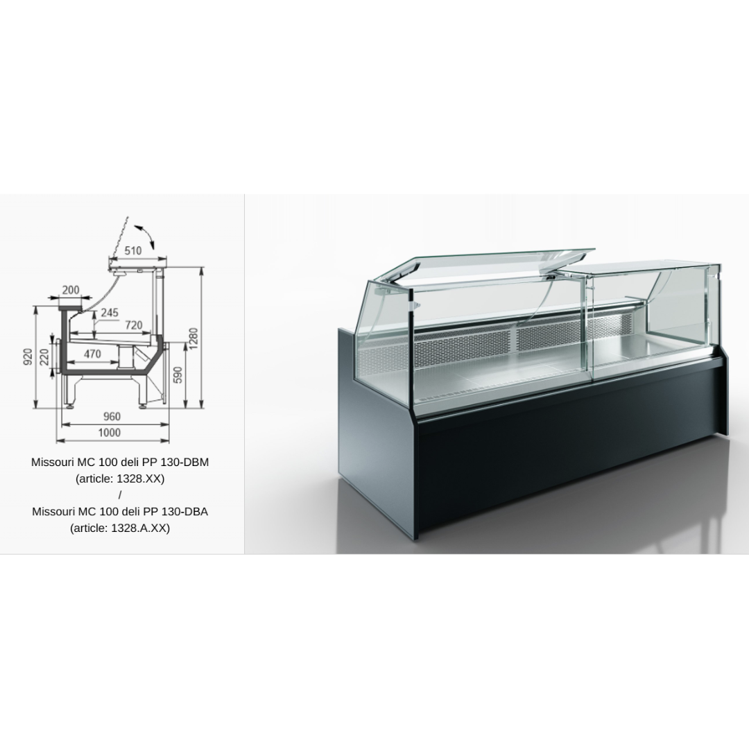 Витрина Missouri MC 100 deli self 093-DBA - 937