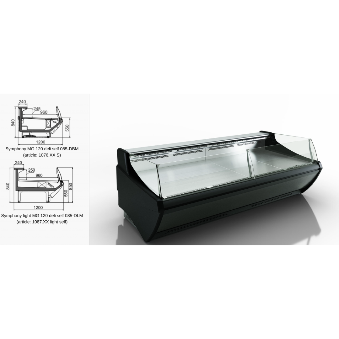 Прилавок Symphony MG 120 deli self 085-DBM - 3125