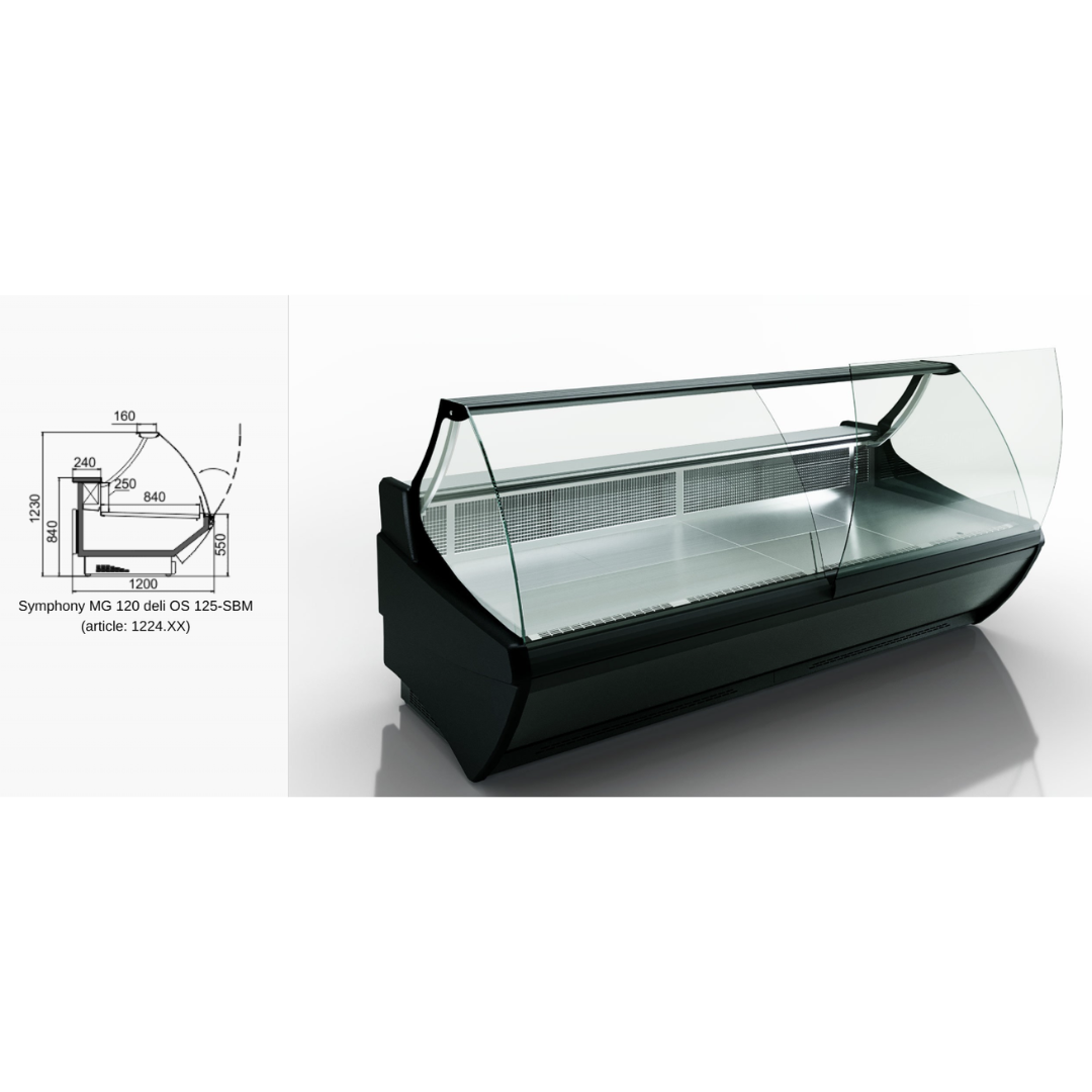 Прилавок Symphony MG 120 deli OS M