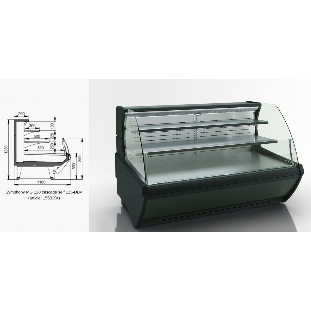 Витрина Symphony MG 120 каскад M
