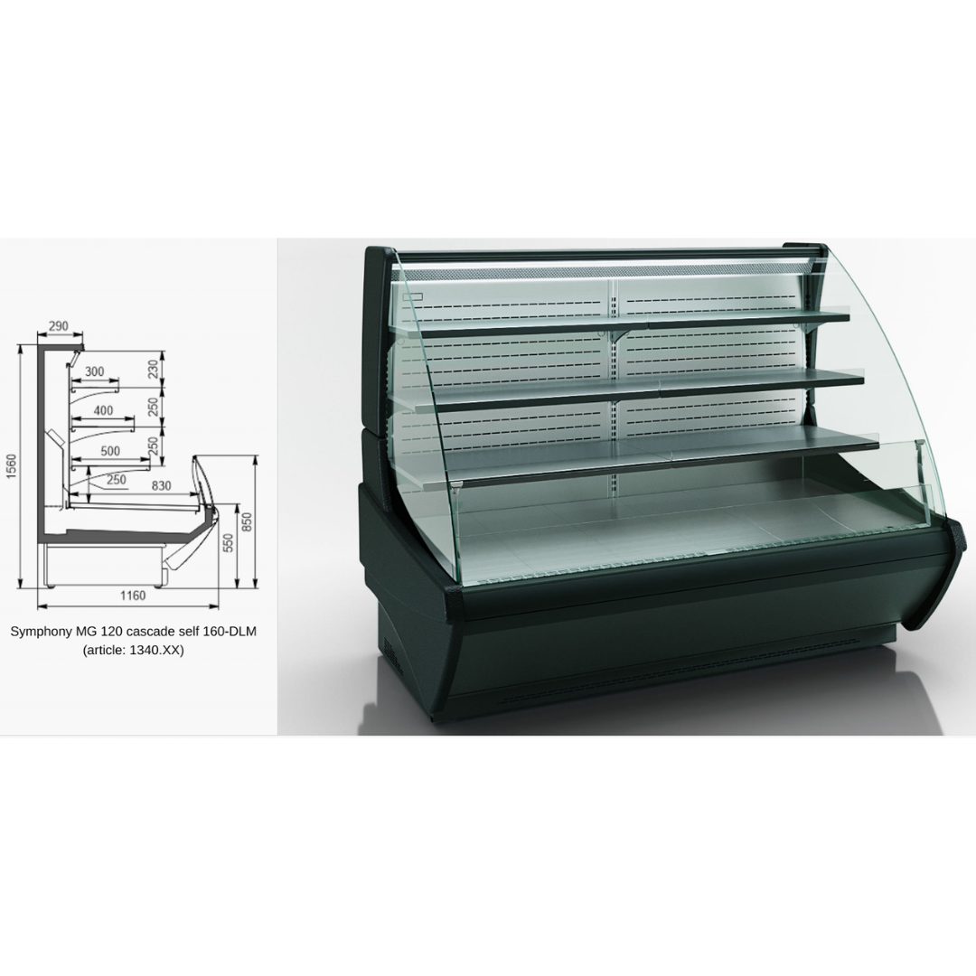 Витрина Symphony MG 120 каскад M