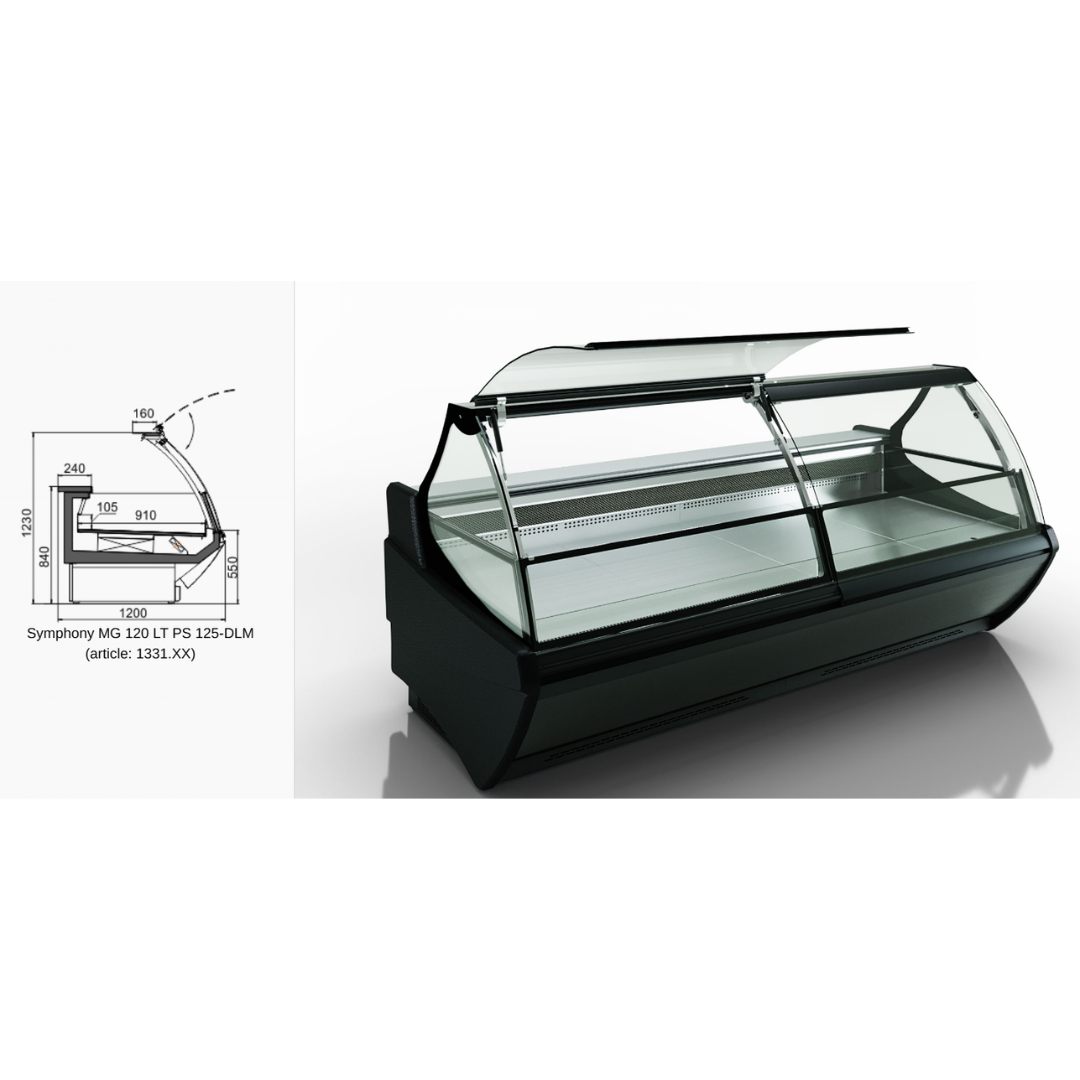 Витрина Symphony MG 120 LT PS 125-DLM - 1250