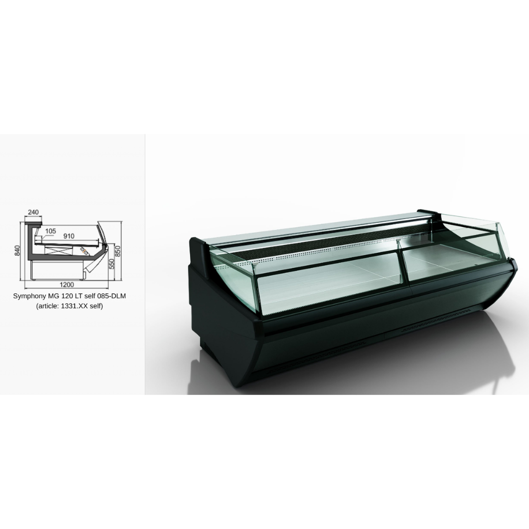 Витрина Symphony MG 120 LT PS 125-DLM - 1250