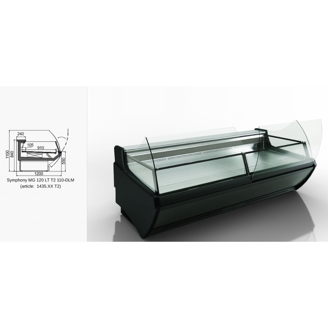 Витрина Symphony MG 120 LT PS 125-DLM - 1250